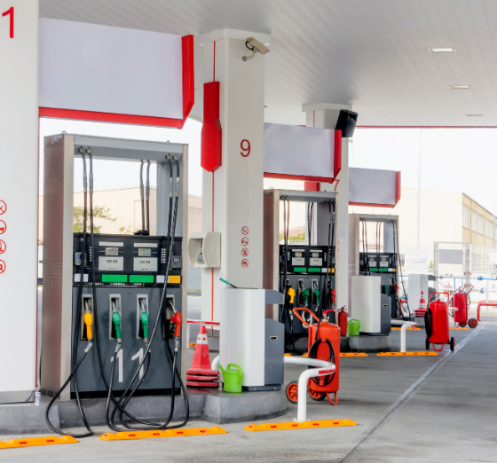 estación de servicio gasolinera